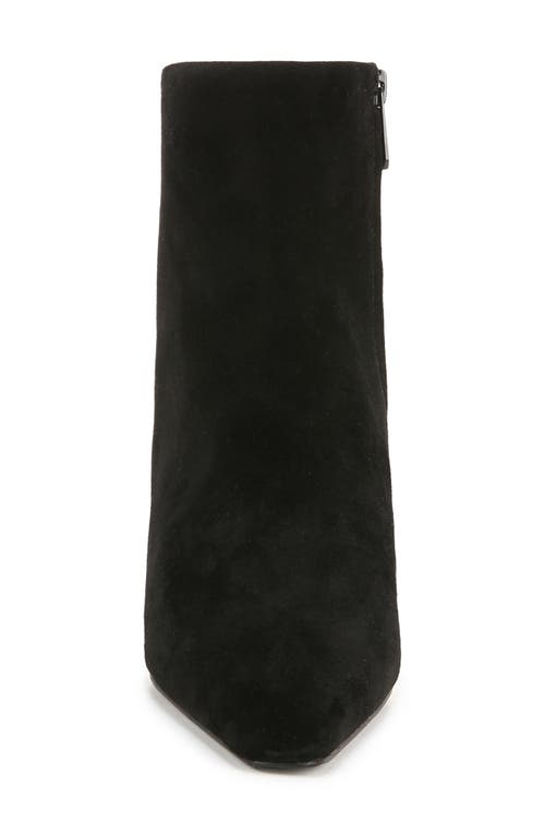 Sam Edelman Saige Womens Faux Suede Block Heel Mid-calf Boots In Black