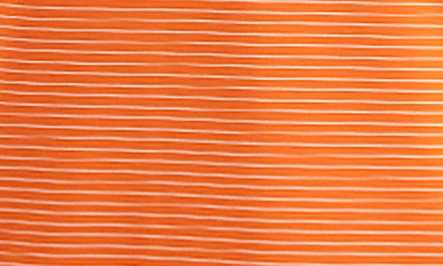 Cutter & Buck Forge Eco Fine Line Stripe Stretch Recycled Mens Polo In College Orange/white