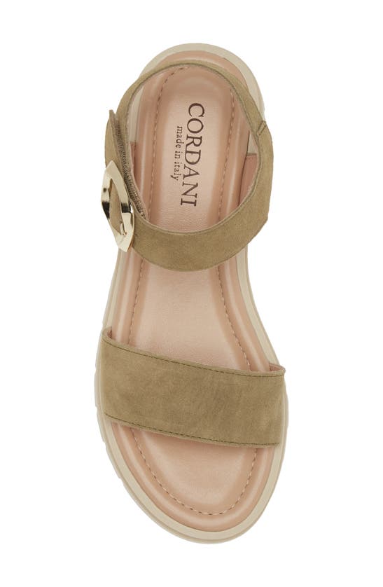 Shop Cordani Alessia Sandal In Crosta Khaki