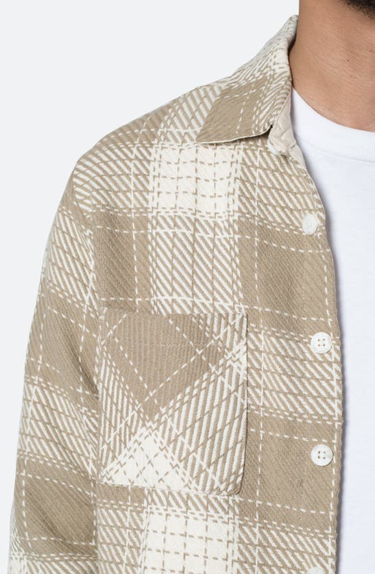 Mnml Plaid Classic Flannel Button-up Shirt In Earth