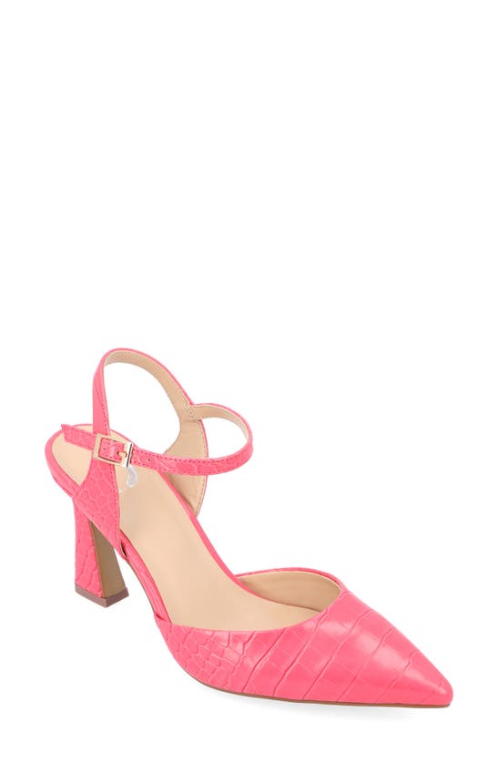 JOURNEE COLLECTION JOURNEE COLLECTION NIXEY CROC EMBOSSED PUMP