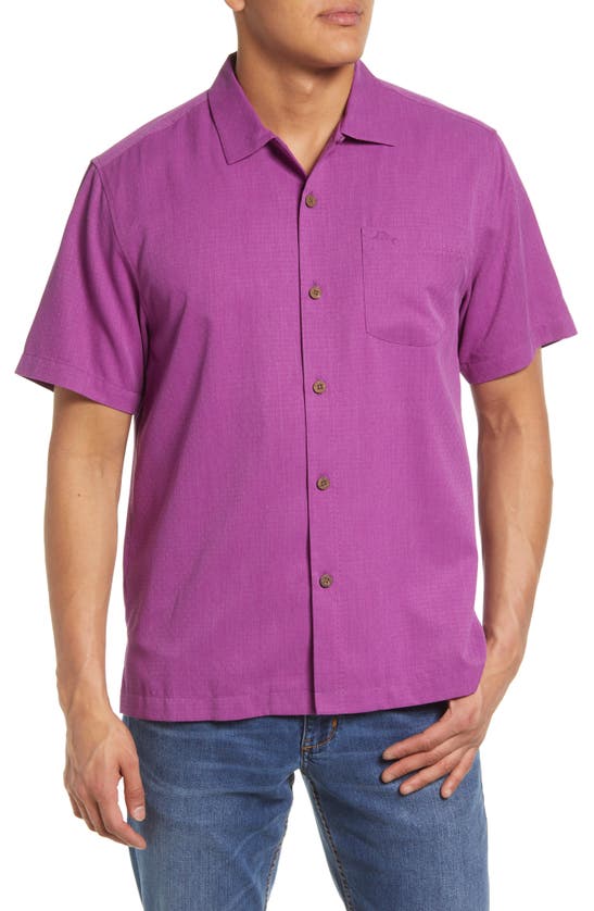 Tommy Bahama Coastal Breeze Silk Blend Button-up Shirt In Purple Cho