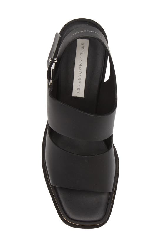 Shop Stella Mccartney Elyse Platform Wedge Sandal In Black