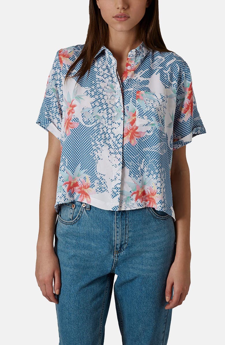 Topshop 'Zoe' Lily Print Shirt | Nordstrom