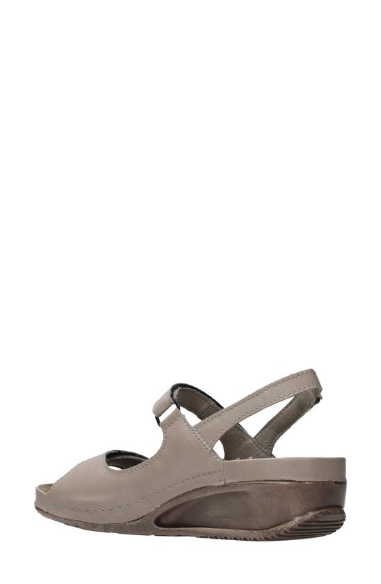 Shop Wolky Pica Slingback Wedge Sandal In Beige Biocare