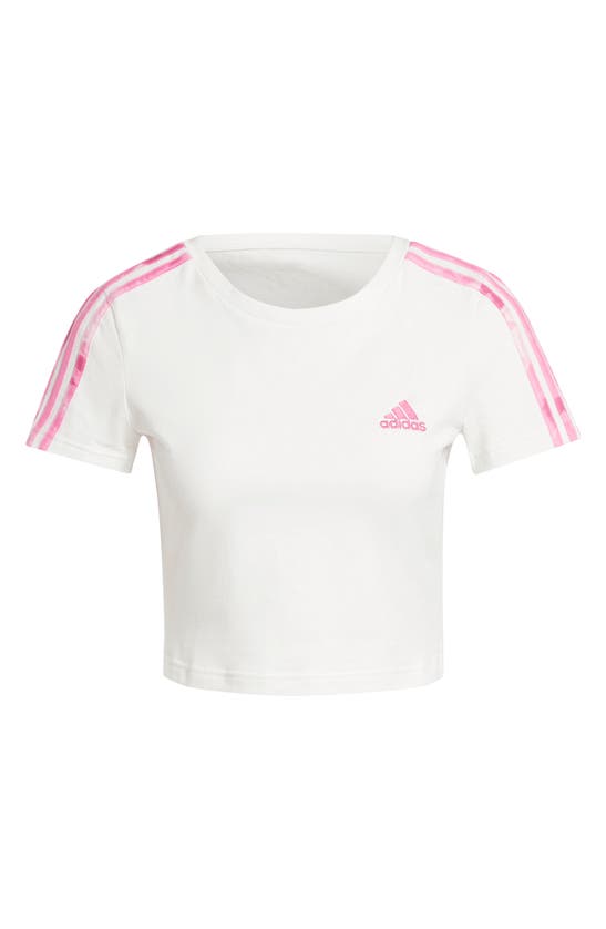 Shop Adidas Originals Adidas Baby Crop T-shirt In Off White