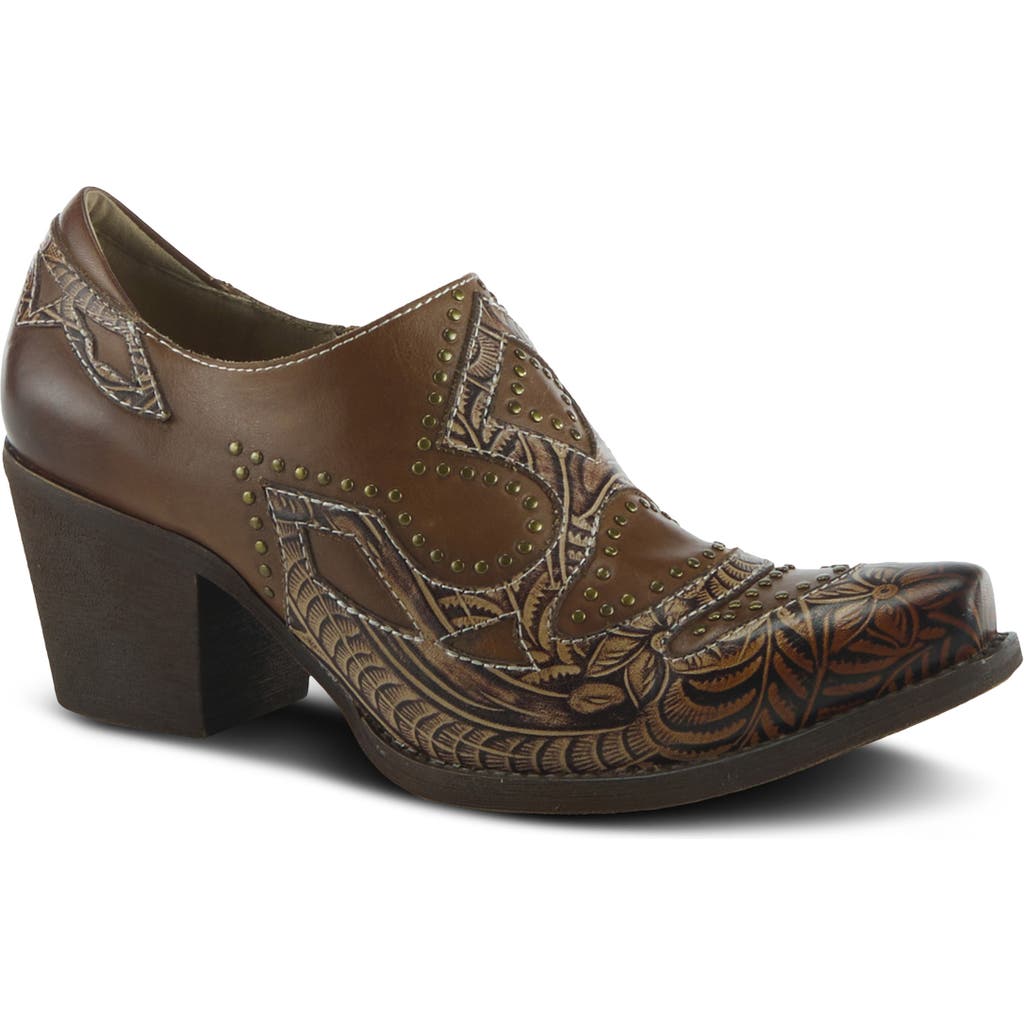 L'artiste By Spring Step Zappa Bootie In Brown