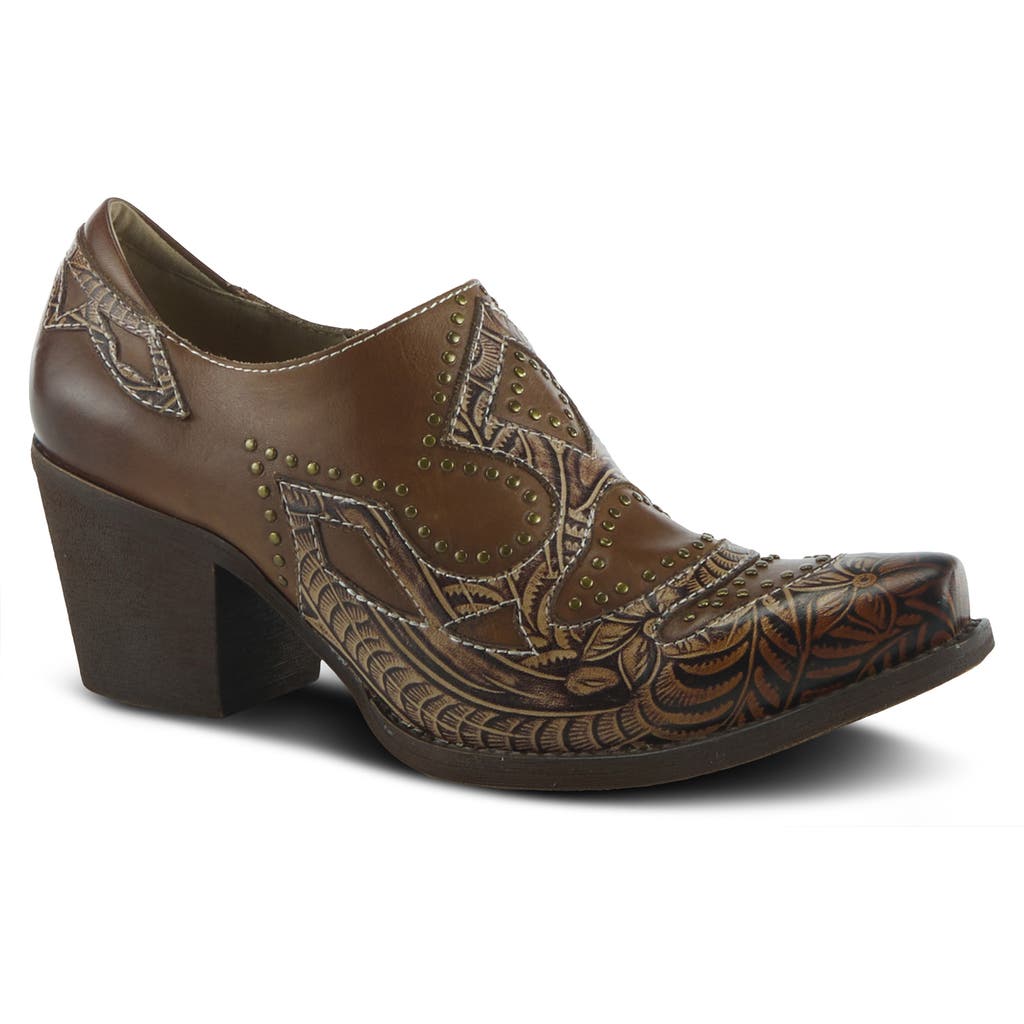 L'artiste By Spring Step Zappa Bootie In Brown