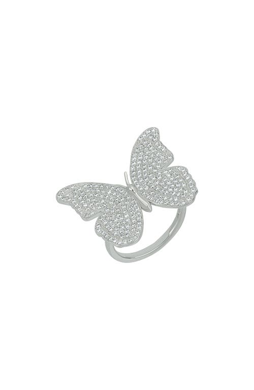 Bony Levy Icon Diamond Pavé Butterfly Ring in 18K White Gold at Nordstrom, Size 6.5