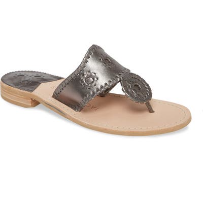 Jack Rogers Metallic Jacks Flip Flop- Metallic