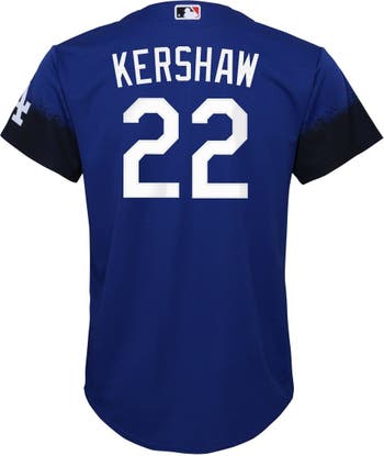 Clayton Kershaw Los Angeles Dodgers Blue Name and Number Jersey T