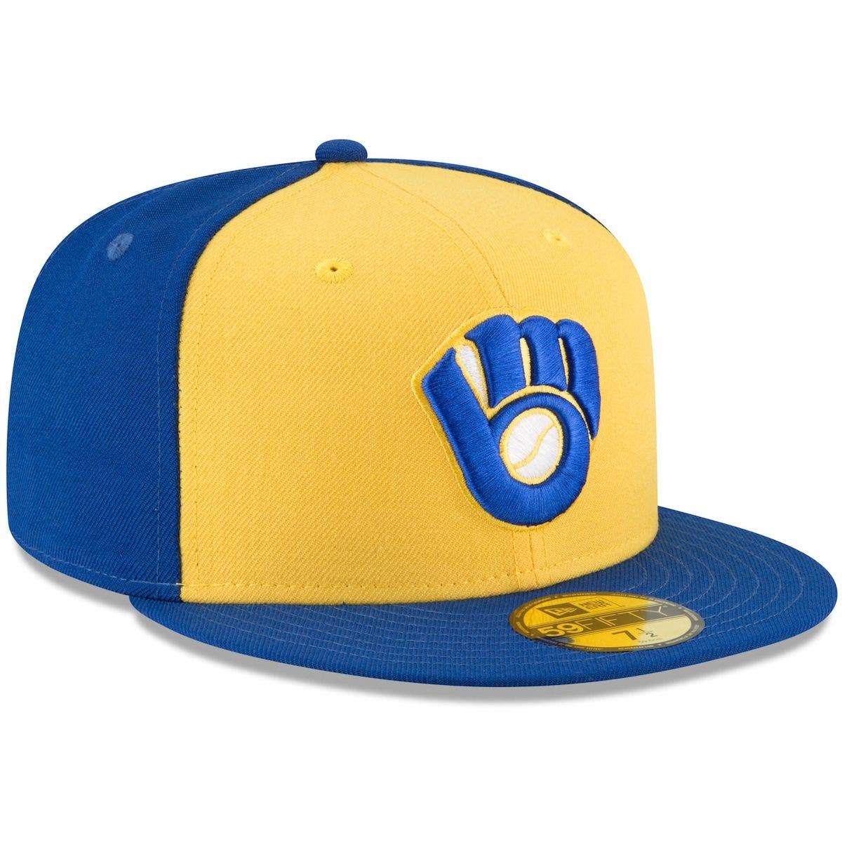 milwaukee brewers new era mlb cooperstown 59fifty cap