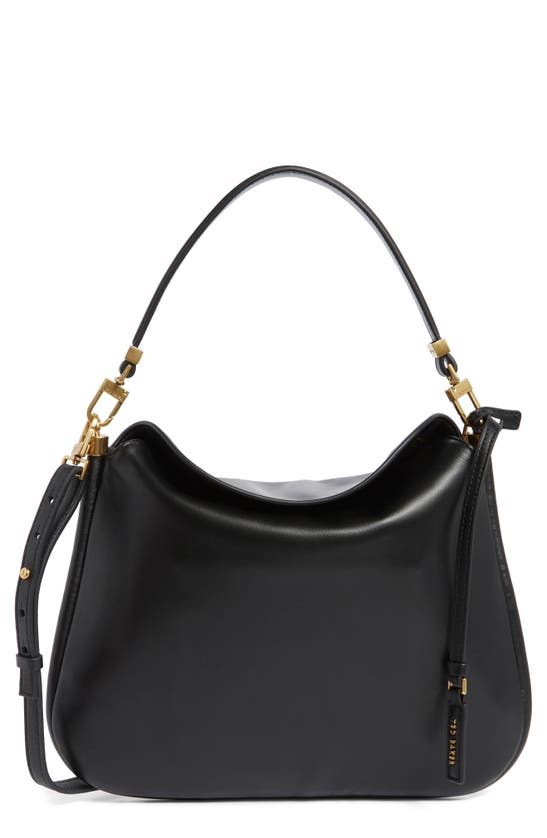 Shop Ted Baker Leather Satchel In Black Leather Smooth