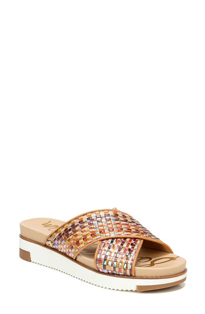 Sam Edelman Audrea Slide Sandal In Neutral Fabric