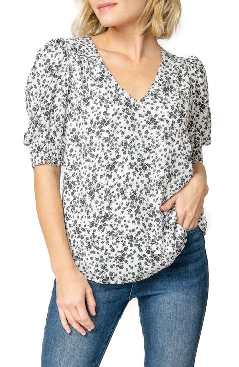 womens print blouse