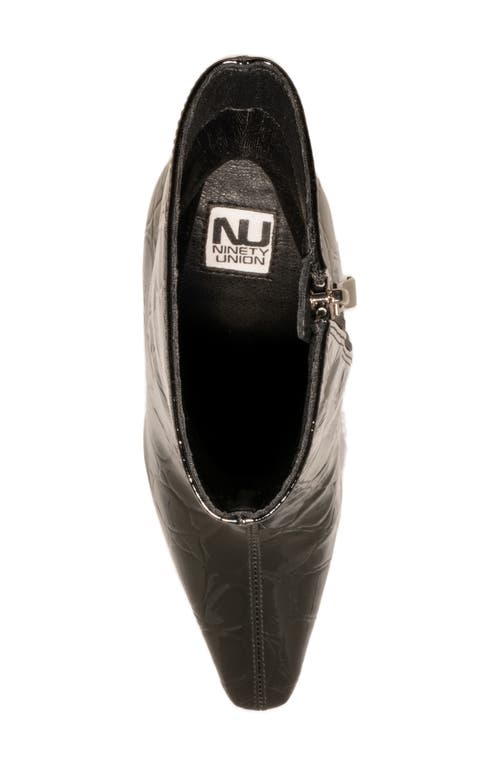 Ninety Union Palladium Square Toe Boot In Black