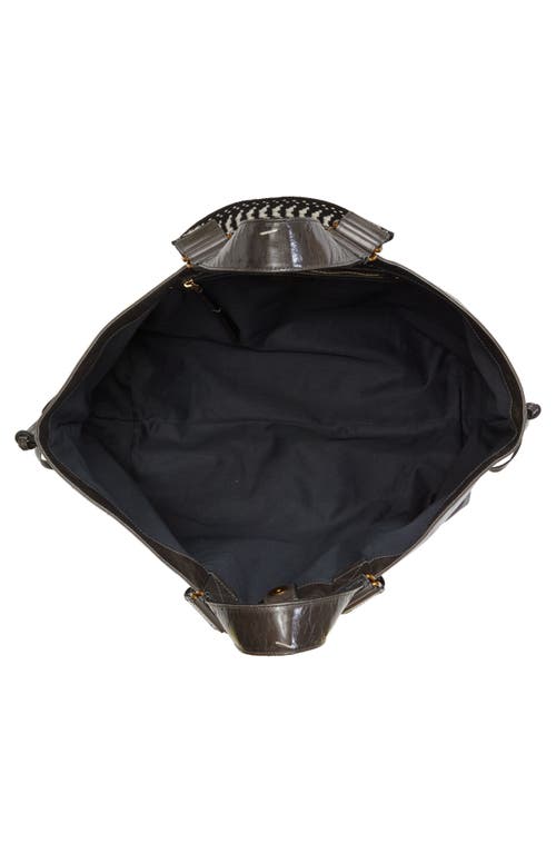 Isabel Marant Wardy Xo Capsule Leather Shopper Tote In Anthracite