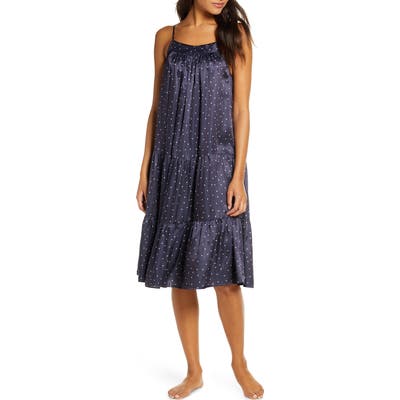 Papinelle Tiered Nightgown, Blue