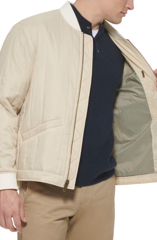 Shop Dockers ® Nylon Quilted Bomber Jacket In Khaki