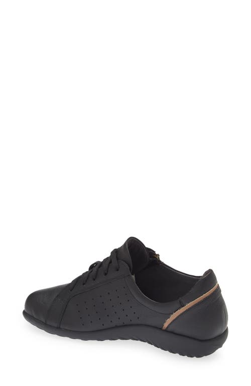 Naot Moko Zip Sneaker In Soft Black/khaki Beige