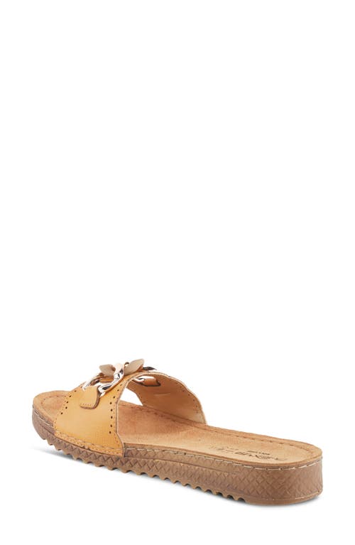 Flexus By Spring Step Janey Sandal In Mustard