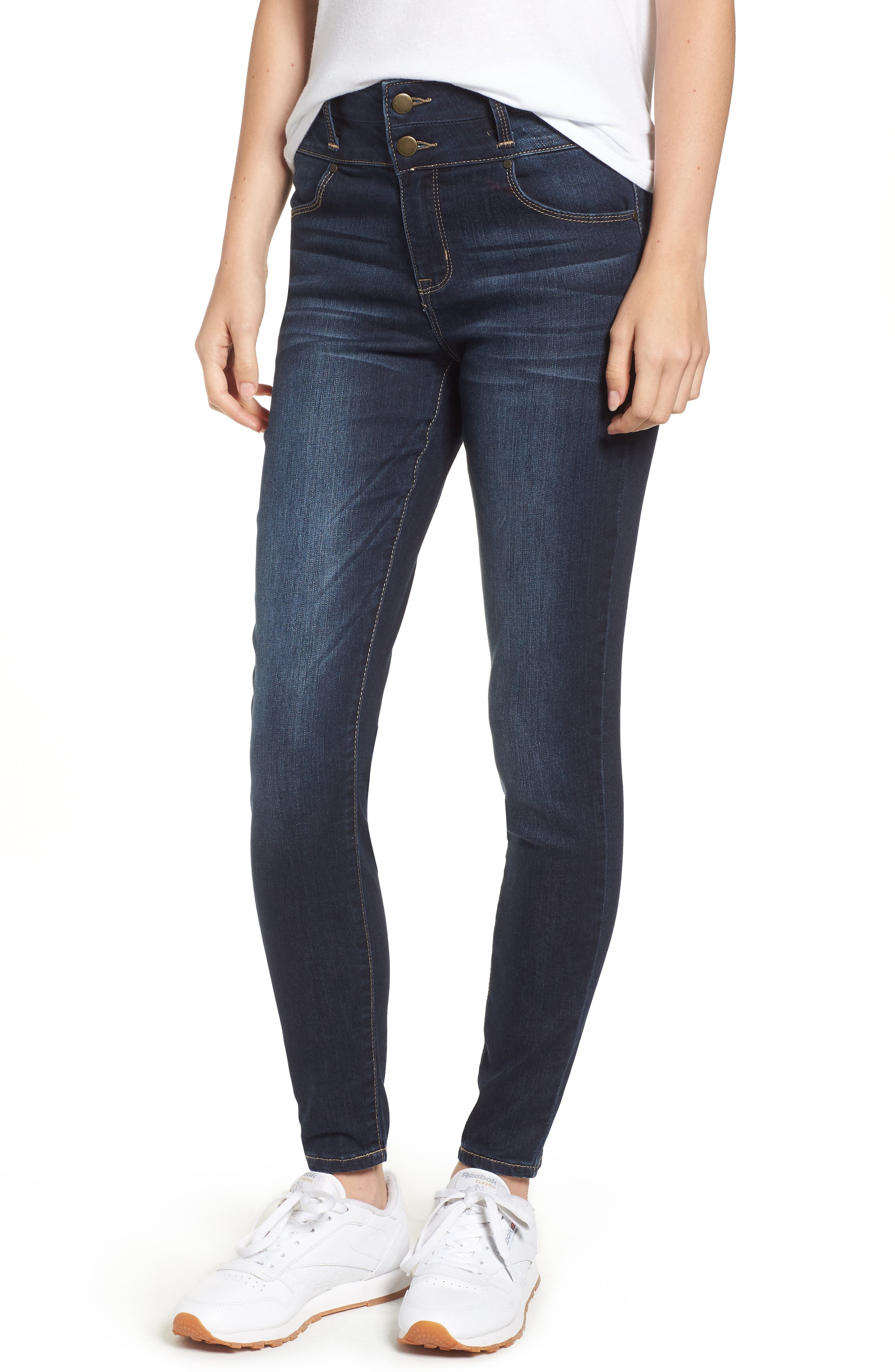 Women's Tinsel Double Stacked Waistband High Waist Skinny Jeans Women's Tinsel Double Stacked Waistband High Waist Skinny Jeans