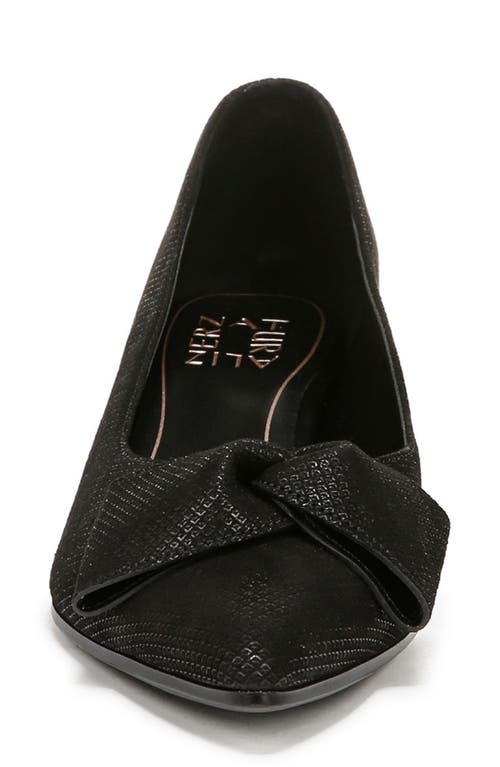 Naturalizer Mavis Bow Pointed Toe Pump In Black