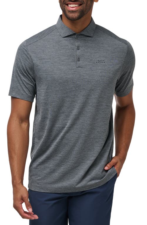 Shop Travismathew Heater Pro Performance Golf Polo In Heather Grey