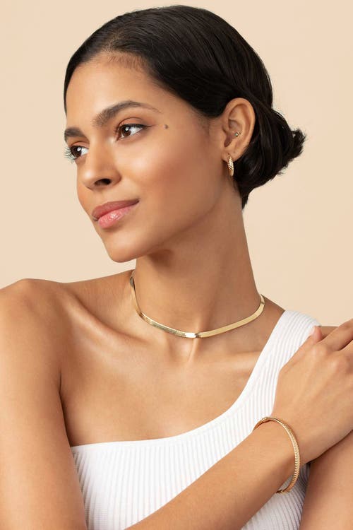 Oradina Women's 14k Yellow Gold Cobra Bangle In Yellow Gold