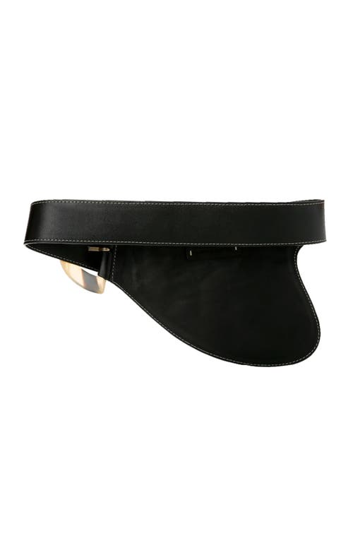 Adriana Castro La Jefa Leather Belt In Black