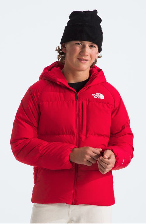 Shop The North Face Kids' North 600-fill-power Down Hooded Jacket In Tnf Red