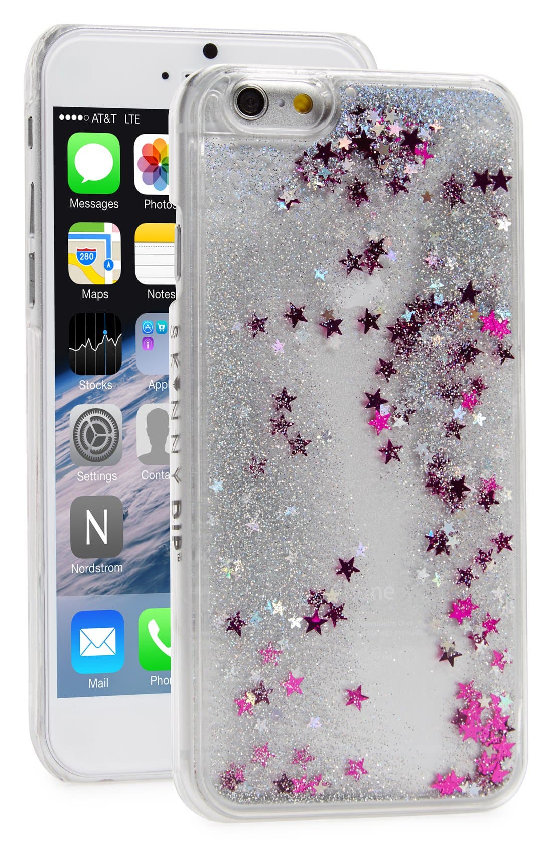 Skinnydip 'Silver Glitter' Liquid iPhone 6 & 6s Case Nordstrom