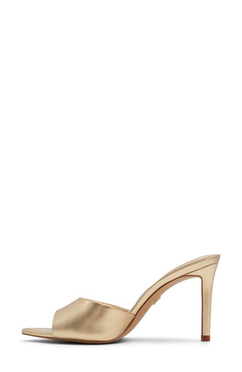 Shop Aldo Marita Pointed Toe Slide Sandal In Gold