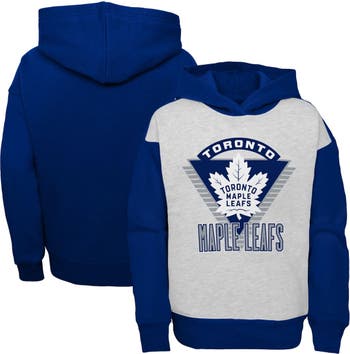 Toronto Maple Leafs Girls Youth Let's Get Loud Pullover Hoodie - Heathered  Gray/Blue