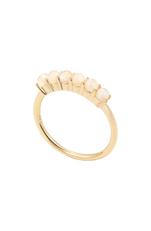 Shop Adornia Fine Moonstone Band Ring In Gold/white