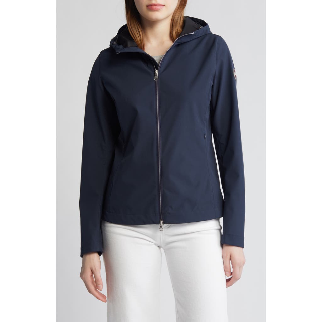 COLMAR New Futurity Water Repellent Hooded Rain Jacket in Navy Blue  product