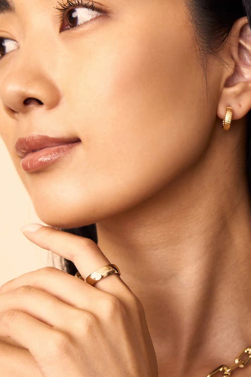 Oradina 14k Gold Forever Band Statement Ring In Yellow Gold