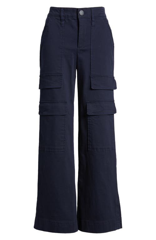 Wit & Wisdom 'ab'solution Skyrise Wide Leg Utility Pants In Navy