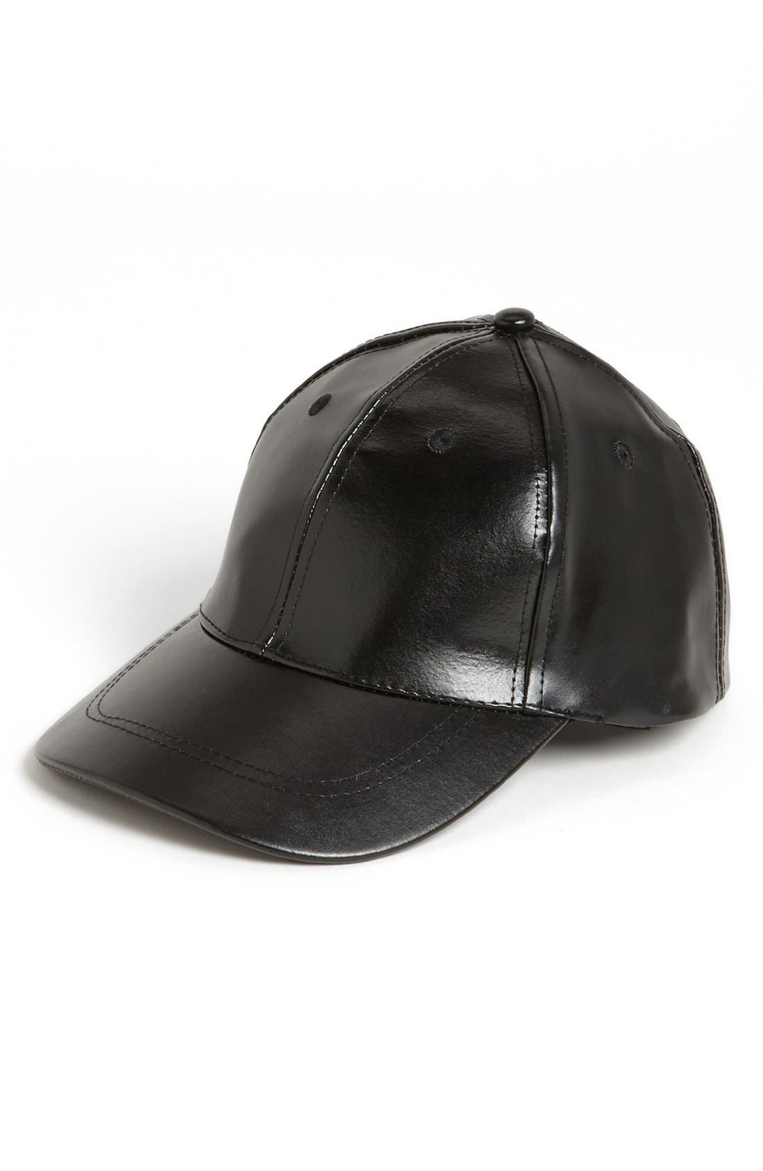 BP. Faux Leather Baseball Cap (Juniors) Nordstrom