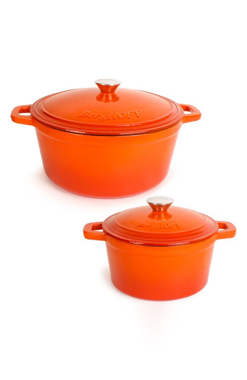 Berghoff Neo 4-piece 3-quart Cast Iron Set In Orange
