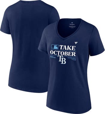 Women's Tampa Bay Rays Fanatics Branded Light Blue Team Lockup T-Shirt