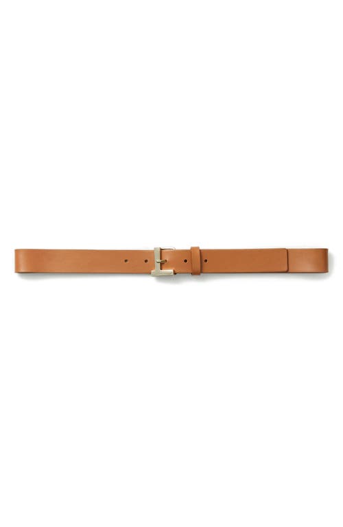 L-Beam Leather Belt in Copper