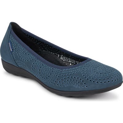 Mephisto Elsie Perf Flat- Blue