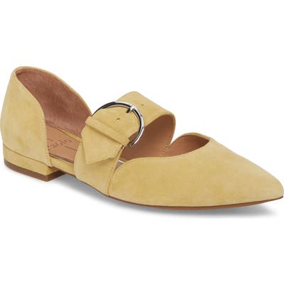 Linea Paolo Dean Pointy Toe Flat, Beige