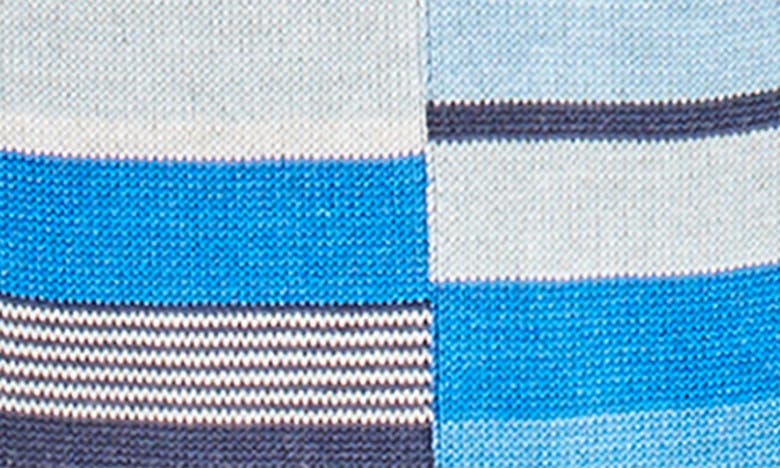 Shop Bugatchi Geo Pattern Cotton Blend Dress Socks In Lilac
