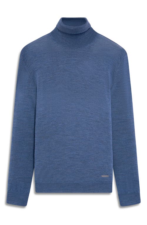 Bugatchi Men's Premium Merino Wool Turtleneck Sweater In Denim
