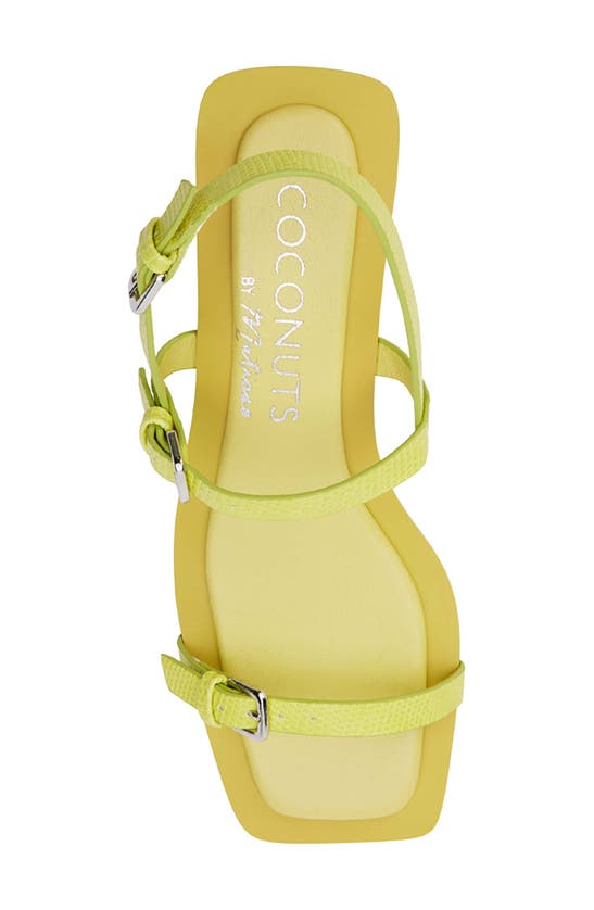 Shop Coconuts By Matisse Maya Slingback Sandal In Lime Lizard