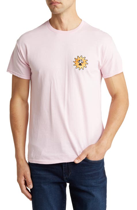 Sunny Mushroom Cotton Graphic T-Shirt