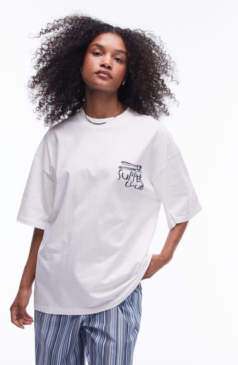 Supper Club Oversize Graphic T-Shirt