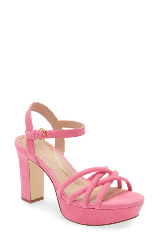 Cole Haan Grove Platform Sandal In Neon Fuchsia